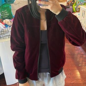 BCBGerneration velvet bomber jacket